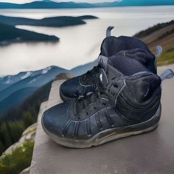 Nike Air Max Baking Posite Boys 6Y 415116-002 Dunks Shoes ACG High top Clean Gym - Picture 1 of 16